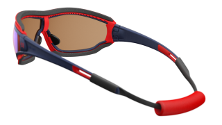 Óculos de sol Evil Eye E005 FUSOR PRO E005 Azul Retangular - 2