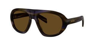 Óculos de sol Prada Linea Rossa 0PR C05S Azul Tamanho: 57X18