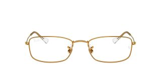 Óculos graduados Ray Ban 0RX6647 Dourados Quadrada - 2
