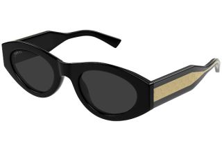 Óculos de sol Gucci GG2065S-001 Preto Redonda - 1