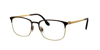 Óculos graduados Ray Ban 0RX6494 Preto Retangular - 1