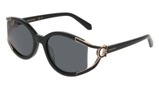 Óculos de sol SALVATORE FERRAGAMO SF2111S Preto Ovalada - 1
