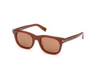 Óculos de sol Ermenegildo Zegna EZ0281 Castanho Quadrada - 1