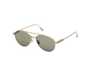 Óculos de sol Ermenegildo Zegna EZ0288 Castanho Aviador - 1