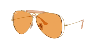 Óculos de sol Ray Ban 0RB3138M Dourados Aviador - 1