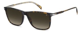Óculos de sol David Beckham DB 1219/S DB Castanho Retangular - 1
