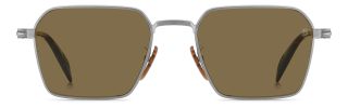 Óculos de sol David Beckham DB 1245/S DB Castanho Retangular - 2