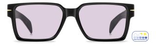 Óculos de sol David Beckham DB 7162/S DB Preto Retangular - 2
