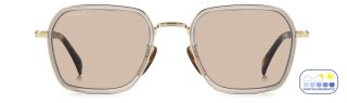 Óculos de sol David Beckham DB 1194/G/S DB Dourados Quadrada - 2