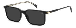 Óculos de sol David Beckham DB 1220/S DB Preto Retangular - 1