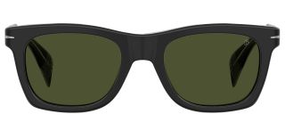 Óculos de sol David Beckham DB 1222/S DB Preto Retangular - 2