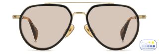 Óculos de sol David Beckham DB 1226/G/S DB Preto Aviador - 2