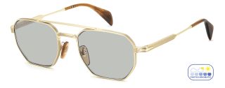 Óculos de sol David Beckham DB 1229/S DB Dourados Aviador - 1