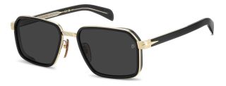 Óculos de sol David Beckham DB 7158/S DB Preto Retangular - 1