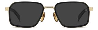 Óculos de sol David Beckham DB 7158/S DB Preto Retangular - 2