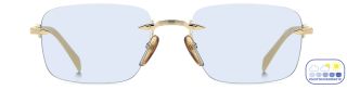 Óculos de sol David Beckham DB 1195/S DB Beige Retangular - 2
