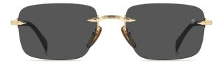 Óculos de sol David Beckham DB 1195/S DB Preto Retangular - 2