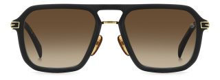 Óculos de sol David Beckham DB 7136/S DB Preto Retangular - 2