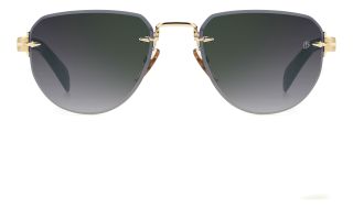 Óculos de sol David Beckham DB 7144/S DB Verde Aviador - 2