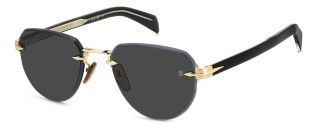 Óculos de sol David Beckham DB 7144/S DB Preto Aviador - 1