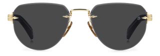 Óculos de sol David Beckham DB 7144/S DB Preto Aviador - 2