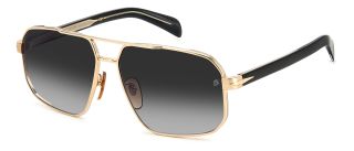 Óculos de sol David Beckham DB 7102/S DB Preto Aviador - 1