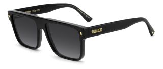 Óculos de sol Dsquared2 D2 0222/S DS Preto Retangular - 1