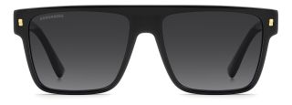 Óculos de sol Dsquared2 D2 0222/S DS Preto Retangular - 2