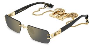 Óculos de sol Dsquared2 D2 0189/S/SE DS Dourados Retangular - 1