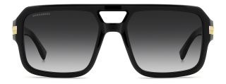 Óculos de sol Dsquared2 D2 0197/S DS Preto Aviador - 2
