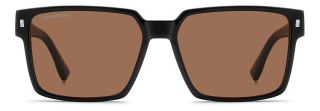 Óculos de sol Dsquared2 D2 0202/G/S DS Preto Quadrada - 2