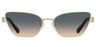 Óculos de sol LOVE MOSCHINO MOL108/S ML Dourados Retangular - 2