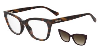 Óculos de sol LOVE MOSCHINO MOL071/CS ML Castanho Borboleta - 1