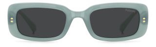 Óculos de sol Polaroid Kids PLD 8071/S PK Verde Retangular - 2