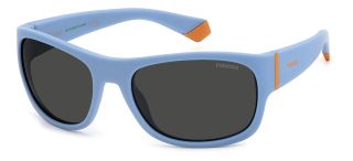 Óculos de sol Polaroid Kids PLD 8064/S PK Azul Retangular - 1