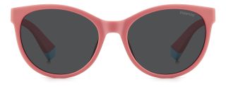 Óculos de sol Polaroid Kids PLD 8065/S PK Rosa/Vermelho-Púrpura Borboleta - 2