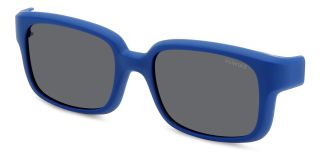 Óculos de sol Polaroid Kids PLD K005 CL-ON PK Azul Retangular - 1