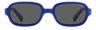 Óculos de sol Polaroid Kids PLD K003/S PK Azul Retangular - 2
