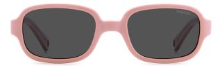 Óculos de sol Polaroid Kids PLD K003/S PK Rosa/Vermelho-Púrpura Retangular - 2