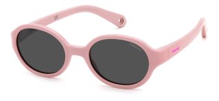 Óculos de sol Polaroid Kids PLD K004/S PK Rosa/Vermelho-Púrpura Ovalada - 1