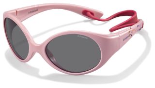 Óculos de sol Polaroid Kids PLD 8010/S PK Rosa/Vermelho-Púrpura Ovalada