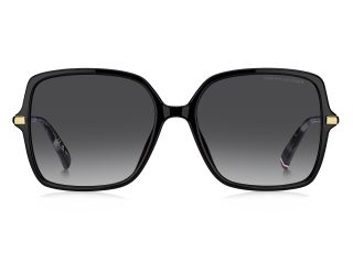 Óculos de sol Tommy Hilfiger TH 2220/S TH Preto Quadrada - 2