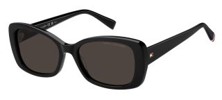 Óculos de sol Tommy Hilfiger TH 2225/S TH Preto Retangular - 1