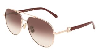 Óculos de sol SALVATORE FERRAGAMO SF344S Rosa/Vermelho-Púrpura Tamanho: 60X15