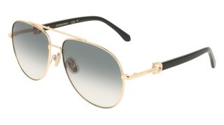 Óculos de sol SALVATORE FERRAGAMO SF344S Dourados Tamanho: 60X15