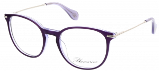 Óculos Blumarine VBM734 Lilás Redonda