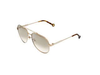 Óculos de sol CH Carolina Herrera SHE150 Dourados Aviador - 1