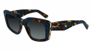Óculos de sol SALVATORE FERRAGAMO SF1024S Azul Retangular - 1