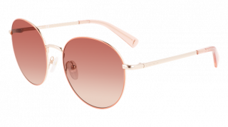 Óculos de sol Lonchamp LO101S Rosa/Vermelho-Púrpura Redonda - 1