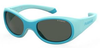 Óculos de sol Polaroid Kids PLD8038/S Azul Retangular - 1